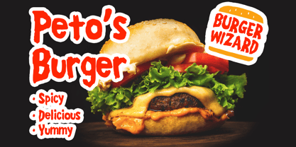 Burger Wizard Font Poster 2