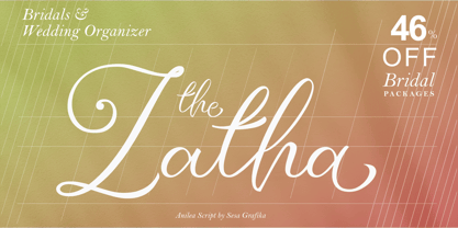 Anilea Script Font Poster 3