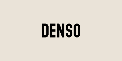 Denso Font Poster 1