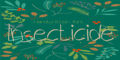 Insecticide Font Poster 1