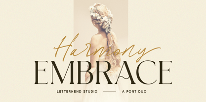 Harmony Embrace Font Poster 1