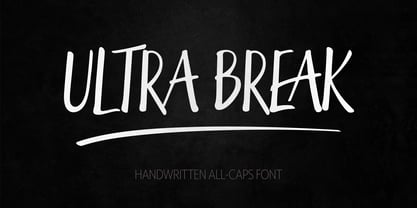 Ultra Break Font Poster 1