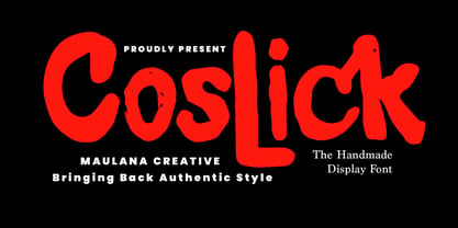 MC Coslick Font Poster 1