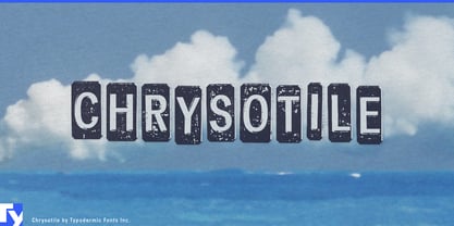 Chrysotile Font Poster 1