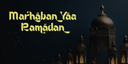 Ramadan Blessing Font Poster 5