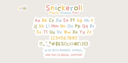 Snickeroll Font Poster 6