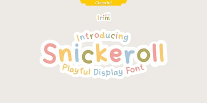 Snickeroll Font Poster 1