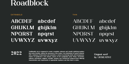 Roadblock Font Poster 7