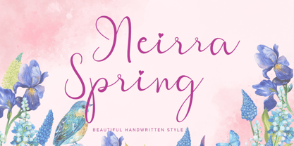 Neirra Spring Font Poster 1