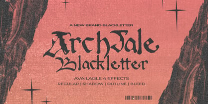 Archdale Blackletter Fuente Póster 1