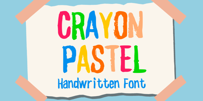 Crayon Pastel Font Poster 1