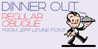 Dinner Out JNL Font Poster 1