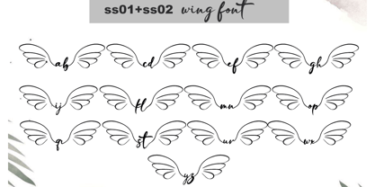 Wing Font Poster 3