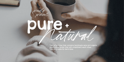 Pure Nature Font Poster 1