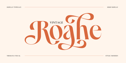 Vintage Roahe Font Poster 1