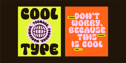 Teenage Popular Font Poster 7