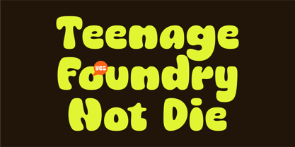 Teenage Popular Font Poster 3