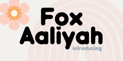 Fox Aaliyah Font Poster 1