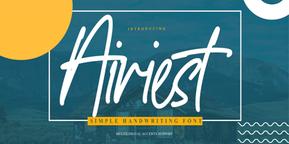 Airiest Font Poster 1