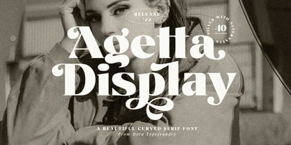Agetta Display Font Poster 1