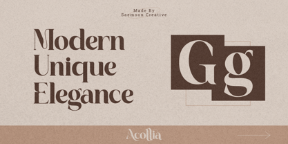 Acollia Font Poster 11