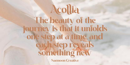 Acollia Font Poster 12