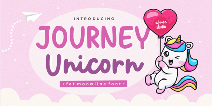 Journey Unicorn Font Poster 1