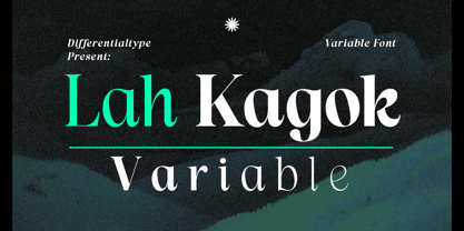 Lah Kagok Variable Font Poster 1