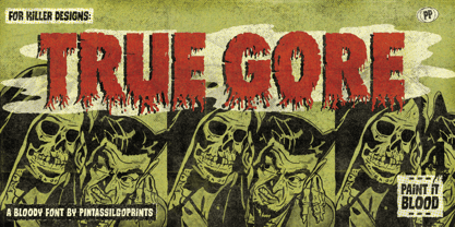 True Gore Font Poster 1
