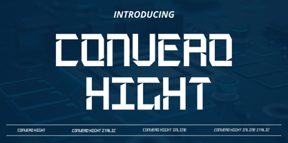 Convero Hight Inline Font Poster 1