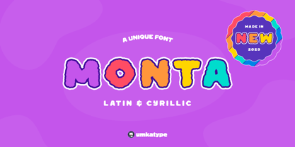 Monta Font Poster 1