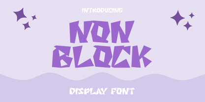 Non Block Font Poster 1