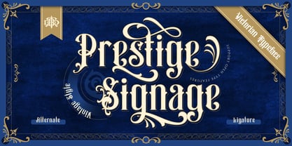 Prestige Signage Font Poster 1