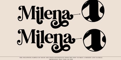 Milena Font Poster 2