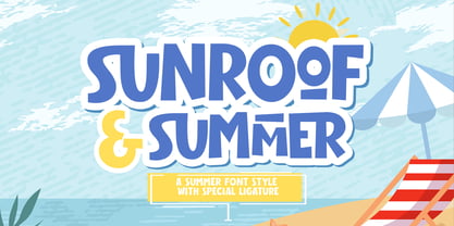 Sunroof & Summer Font Poster 1