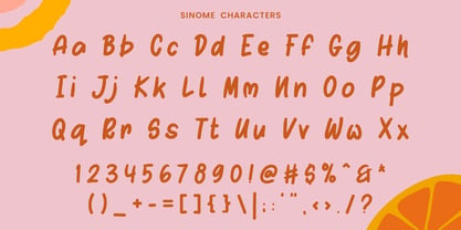 Sinome Font Poster 3