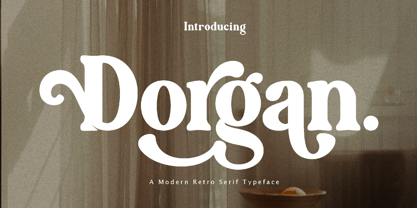 Dorgan Font Poster 1