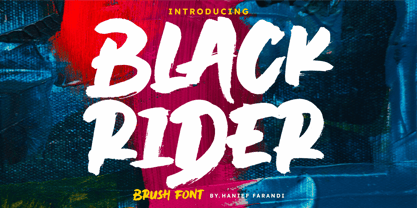 Black Rider Font Poster 1