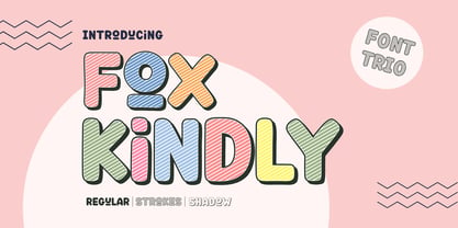 Fox Kindly Shadow Font Poster 1