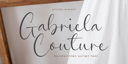 Gabriela Couture Font Poster 1