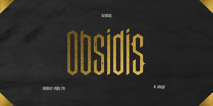 Obsidis Font Poster 1