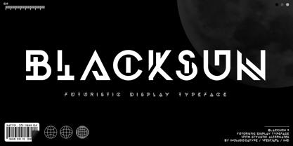 Black Sun Font Poster 1