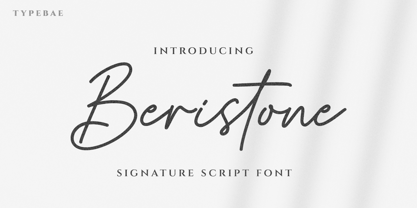 Beristone Font Poster 1