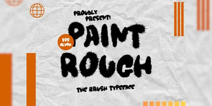 Paint Rough Font Poster 1