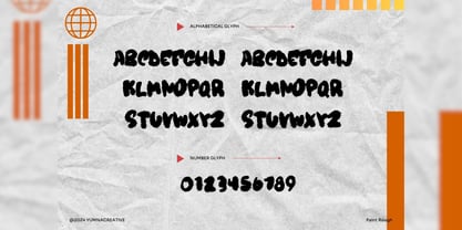 Paint Rough Font Poster 2