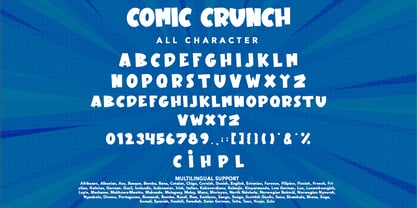 Comic Crunch Font Poster 7