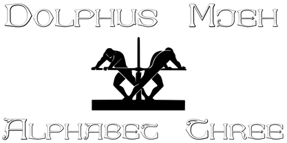 Dolphus Mieg Alphabet Three Font Poster 1