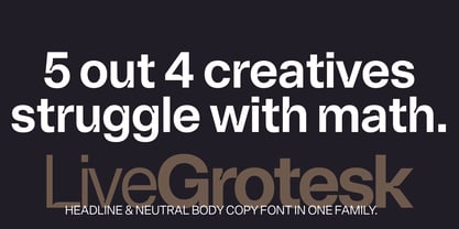 Live Grotesk Font Poster 15