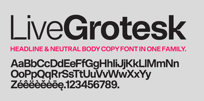 Live Grotesk Font Poster 6