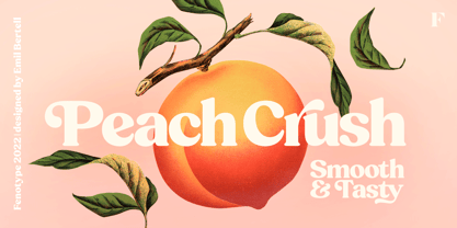 Peach Crush Font Poster 1